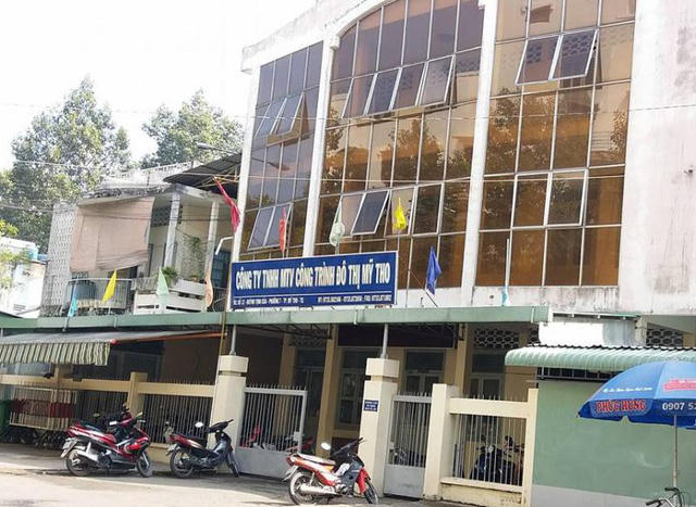 Công ty Công trình đô thị Mỹ Tho nơi ông Hoàng để xảy ra sai phạm. (Ảnh: báo Dân trí)