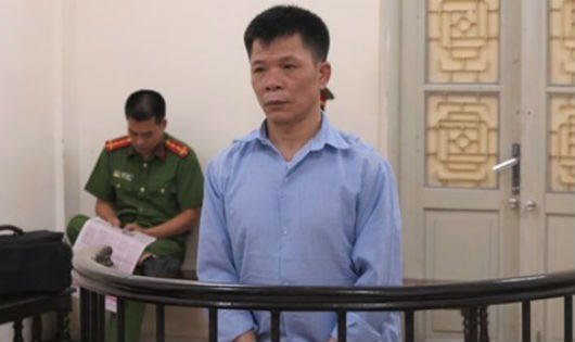 Nguyễn Văn Thỉnh tại phiên tòa. (Ảnh: báo An ninh thủ đô)