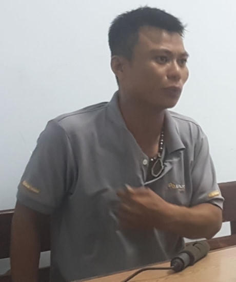 Bị can Lê Tấn Tài sá hại bảo vệ bãi tắm ở Đà Nẵng trong cơn ngáo đá