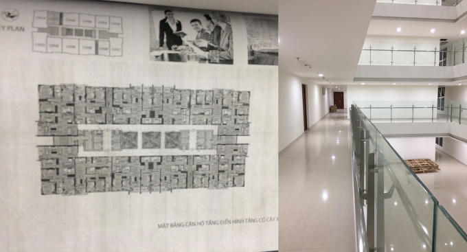 Các hộ dân thất vọng vì căn hộ mà họ được nhận khác xa với thiết kế ban đầu được chủ đầu tư hứa hẹn