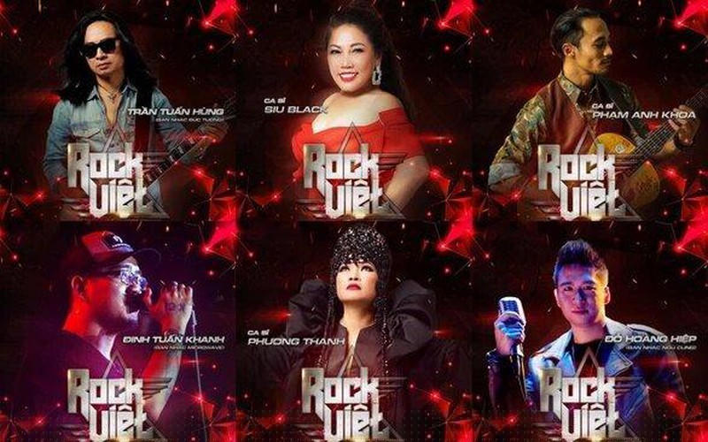 Dàn huấn luyện viên của chương trình. (Ảnh: Rock Việt)