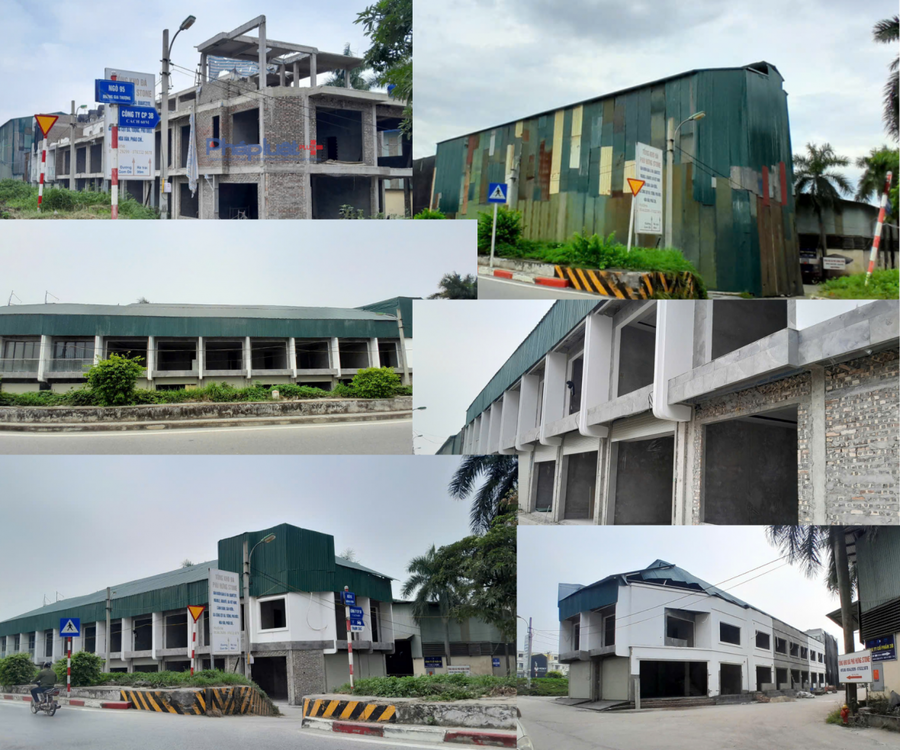 Dãy nhà quây tôn được phát hiện từ khi vi phạm đến nay.