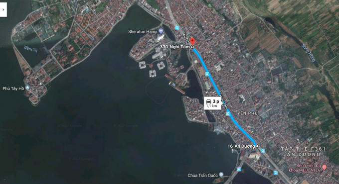 Cây cầu tạo thuận lợi cho việc kết nối nhanh giữa trung tâm chính trị Ba Đình với sân bay Nội Bài thông qua cầu Nhật Tân.