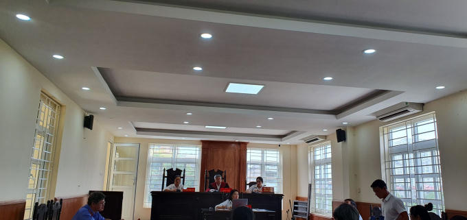 Toàn cảnh phiên tòa sơ thẩm xét xử vụ tranh chấp hợp đồng thuê khoán giữa Công ty KAT và HTX DVTM Việt Trung.