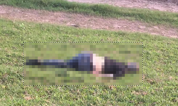 Hiện trường nơi phát hiện thi thể nam thanh niên.