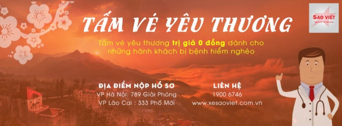 Đã có hàng  trăm lượt bệnh nhân mắc bệnh hiểm nghèo được chia sẻ, hỗ trợ "tấm vé yêu thương có giá 0 đồng" từ hãng xe Sao Việt.