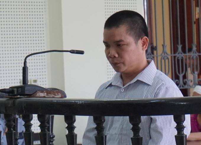 Cao Hữu Bình tại phiên xét xử ngày 8/6.