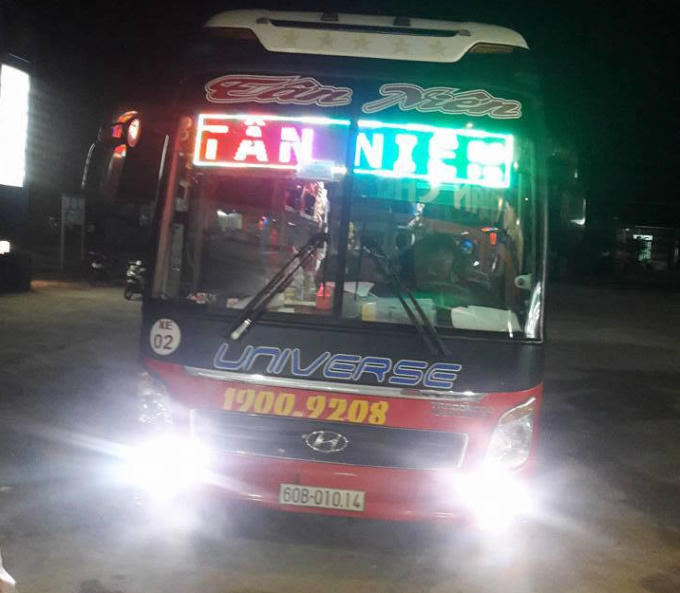 Chiếc xe mà phụ xe Trần Trí Trung đang làm việc khi xảy ra vụ việc.