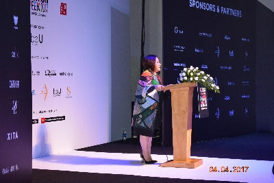 Bà Lê Thị Quỳnh Trang – TGĐ Multimedia JSC phát biểu Ảnh: Nguyễn Bình - VITAS