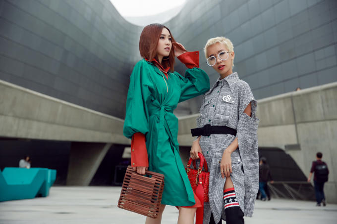 Giữa “rừng” fashionista Hàn, lọt đâu nàng stylist Việt Hoài Trang cùng gu thời trang đẳng cấp đến thế!