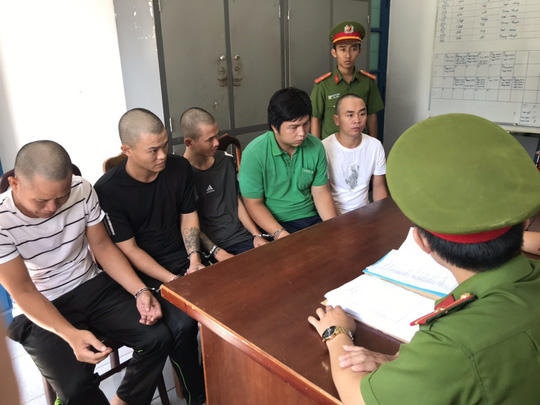 Các đối tượng bị bắt giữ.