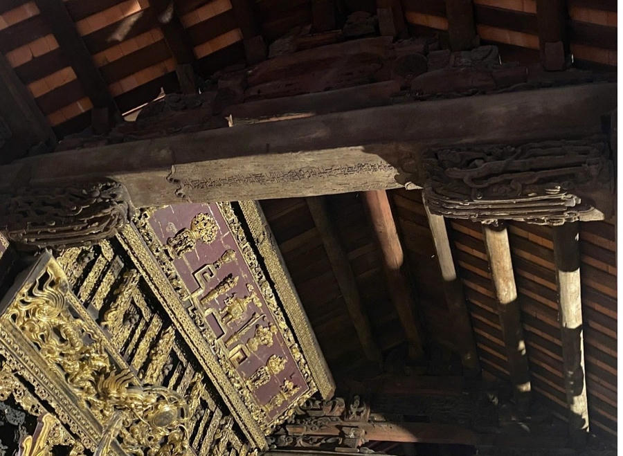 Kiến trúc chạm khắc tinh xảo mang đậm dấu ấn dân gian tại quần thể Thổ Hà. Ảnh sưu tầm