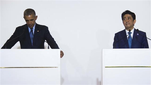Ông Obama gửi lời xin lỗi Nhật Bản trong cuộc họp báo chung giữa 2 nước. (Ảnh: AFP)
