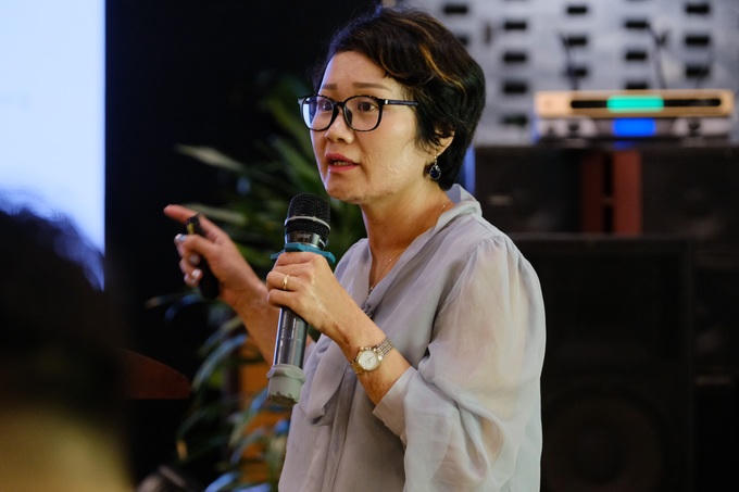 Bà Lê Thị Lan Phương, cán bộ chương trình Chấm dứt bạo lực với phụ nữ của UN Women (Ảnh: Gia Đoàn).