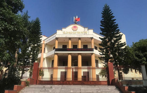 TAND tỉnh Phú Thọ, nơi xét xử sơ thẩm vụ án đánh bạc nghìn tỷ qua mạng.