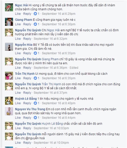 Người dân đã phản hồi rất tích cực về động thái này của Bộ Y tế.