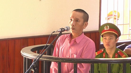 Bị cáo Tiến tại phiên tòa.