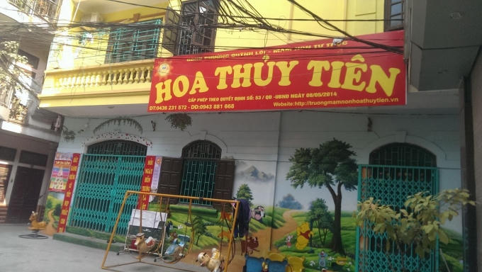 Lớp mầm non Hoa Thủy Tiên vẫn ngang nhiên trông giữ trẻ.