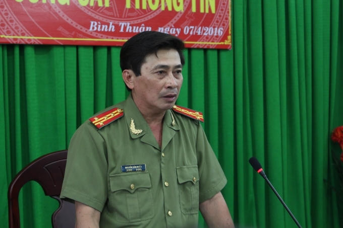 Công an tỉnh Bình Thuận tổ chức họp báo công bố thông tin về vụ án.