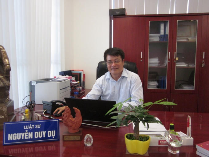 Luật sư Nguyễn Duy Dụ.