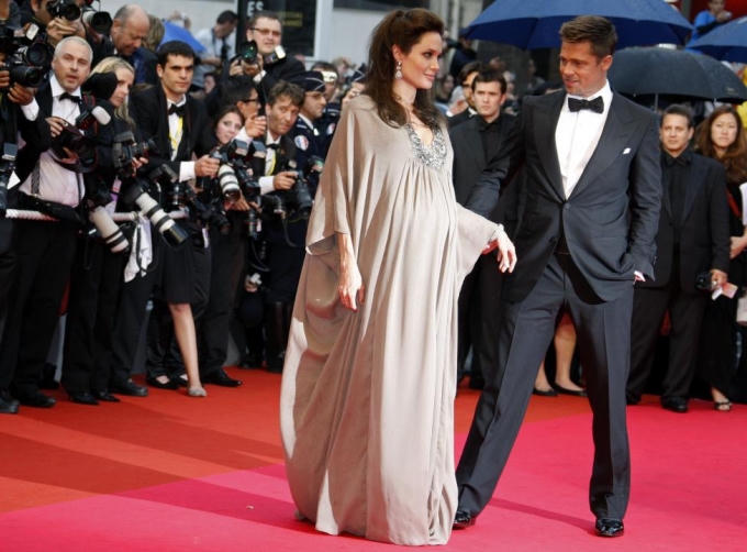 Angelina Jolie và Brad Pitt tới dự buổi chiếu phim "The Exchange" ở Liên hoan phim Cannes lần 61 năm 2008. (Ảnh: Reuters)