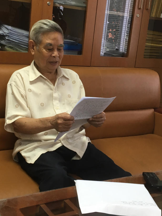 Ông Cường đã có đơn tố cáo việc cụ Sơn bị giả mạo chữ ký “hiến nhà” trong vụ việc này.