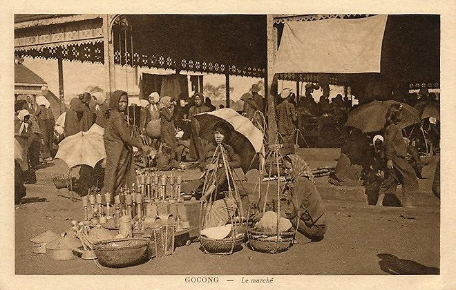 Một góc chợ Gò Công xưa