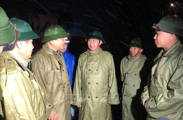 Đoàn công tác Trung ương kiểm tra phòng, chống bão số 13 tại Quảng Trị