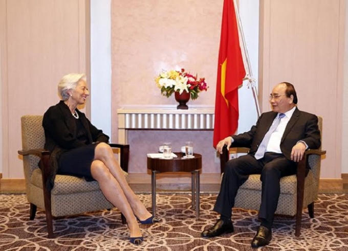 Thủ tướng Chính phủ Nguyễn Xuân Phúc cũng đã tiếp bà Christine Largrade.