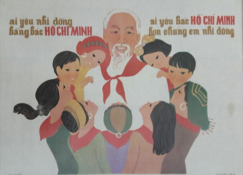H&igrave;nh ảnh Chủ tịch Hồ Ch&iacute; Minh qua tranh &aacute;p ph&iacute;ch