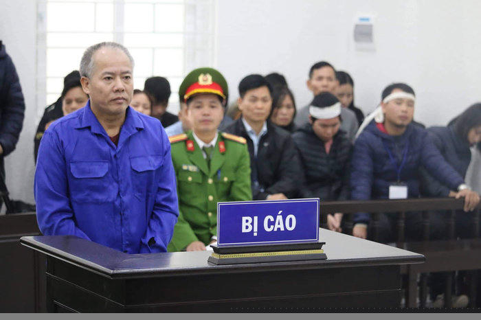 Bị cáo tại phiên toà.