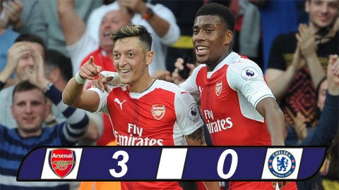 Chiến thắng 3-0 của Arsenal giúp thầy trò HLV Wenger vững vàng trong Top 3.