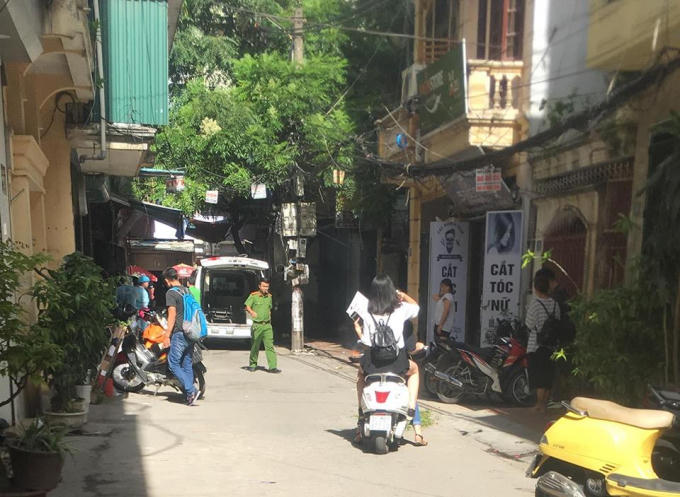 Con ngõ nơi phát hiện ra sự việc.