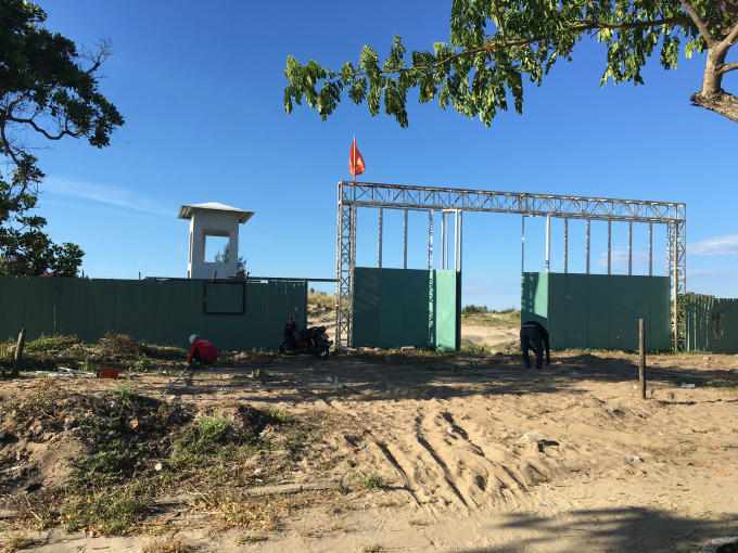 Nhiều dự án ven biển Điện Bàn đang trong tình trạng chậm triển khai.