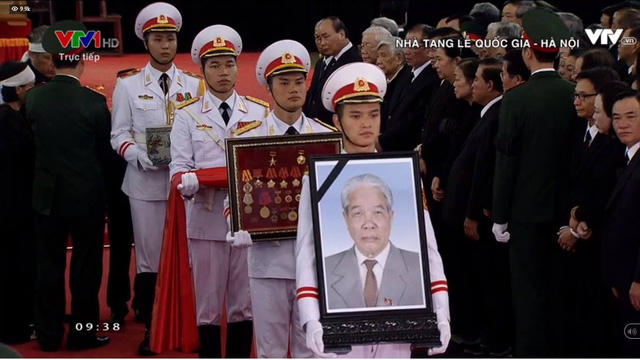 Lễ an t&aacute;ng nguy&ecirc;n Tổng B&iacute; thư Đỗ Mười