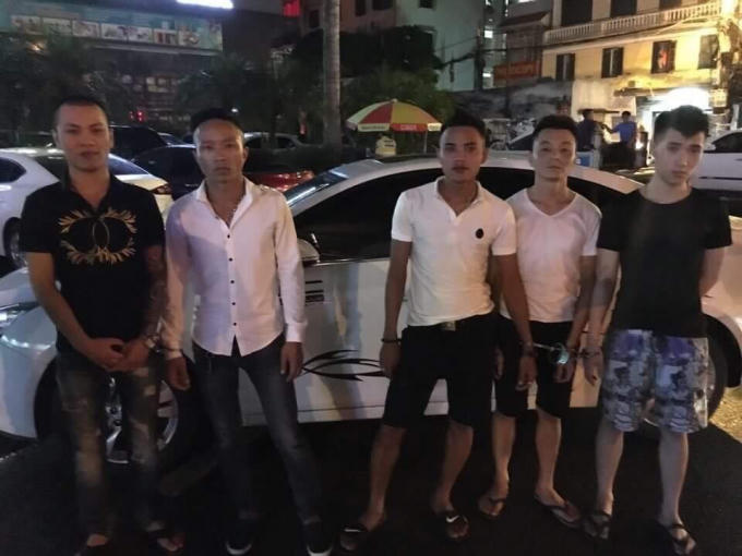 Các đối tượng bị bắt giữ.
