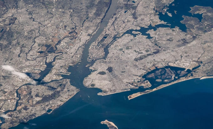 Thành phố New York và vùng kề cận. (Ảnh: NASA)