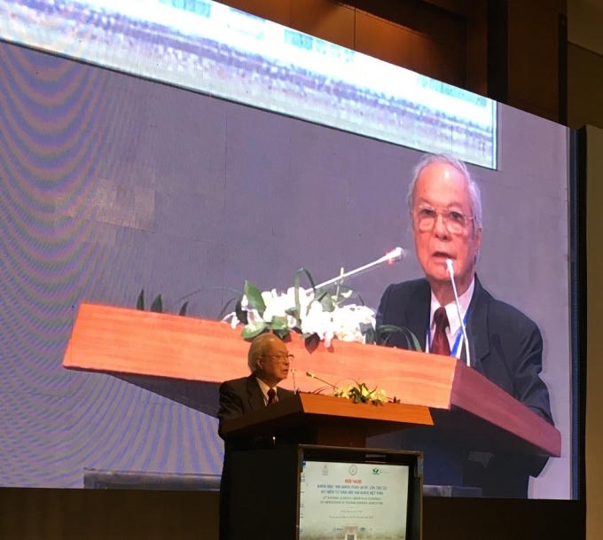 GS. TS Nguyễn Công Khanh, Chủ Tịch hội nhi khoa Việt Nam Phát biểu tại hội nghị.