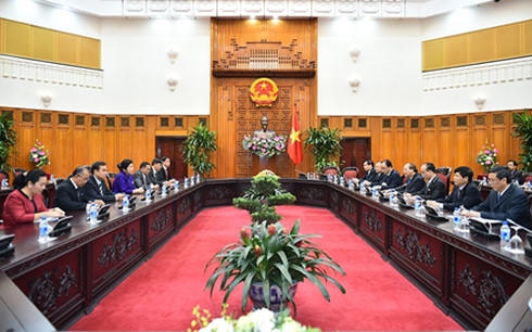 Toàn cảnh buổi tiếp.