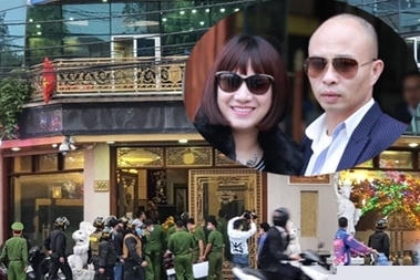 Lực lượng công an đã bắt vợ chồng Nguyễn Xuân Đường và Nguyễn Thị Dương