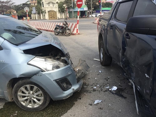 Hiện trường vụ tai nạn.