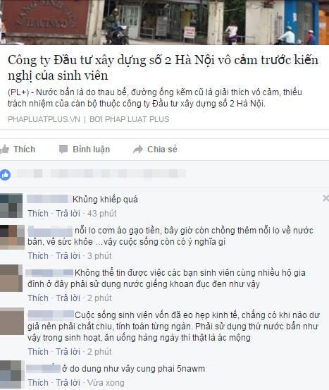 Những chia sẻ của các sinh viên, người dân sống trong Làng sinh viên Hacinco trên mạng xã hội.