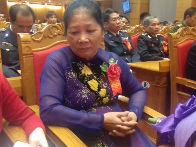Bà Phạm Minh Lan, là người mẹ anh hùng của chiến sĩ Phạm Văn Cường - Công an tỉnh Điện Biên đã hy sinh.