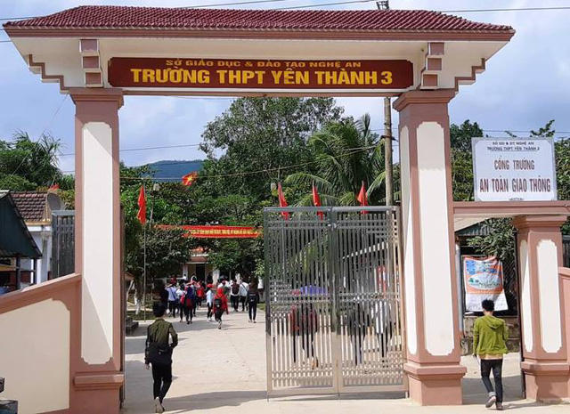Trường THPT Yên Thành 3, nơi thầy Yên đang công tác.