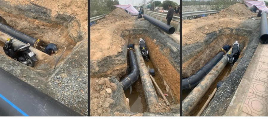 Hình ảnh hiện trường anh Nguyễn Văn Sơn tử vong. (ảnh: Gia đình nạn nhân cung cấp).
