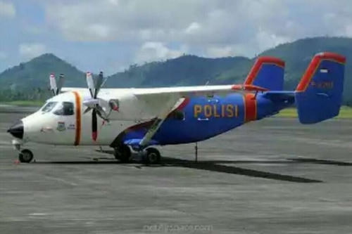Máy bay M-28 Skytruck của Indonesia. (Ảnh: RiauIslandsPolice)