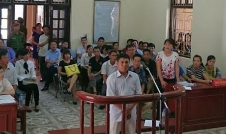 Bị cáo Chu Văn Phú tại phiên tòa sơ thẩm ngày 26/9/2016.
