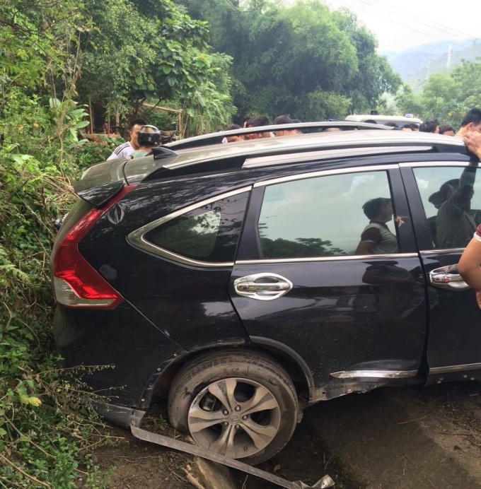 Chiếc xe ô tô Honda CRV bị Lê Hữu Chiến lấy trộm.