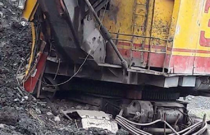 Hiện trường nơi xảy ra vụ tai nạn.