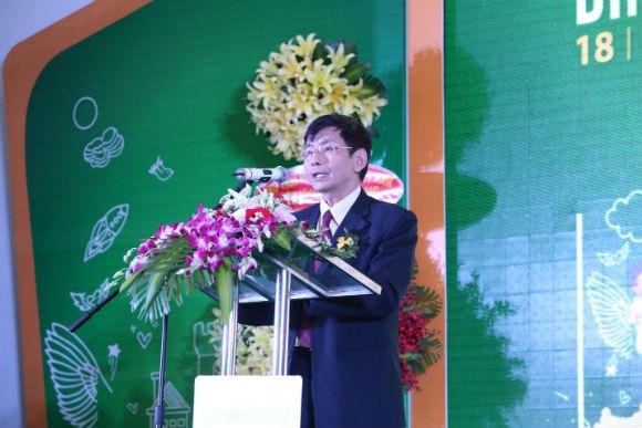 Ông Võ Thành Đàng – chủ tịch HĐQT kiêm Tổng Giám đốc Công ty CP Đường Quảng Ngãi phát biểu lại buổi lễ Khởi công.